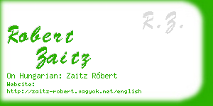 robert zaitz business card